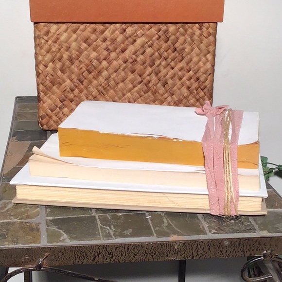 Up-cycled book decor hand stamped Better Together - Picture 4 of 5